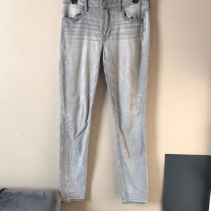 grey acid wash american eagle jeans